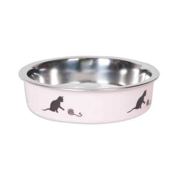 Karlıe Çelik Kedi Mama Kabı Pembe 160ml ürün görseli