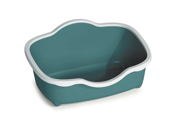 Stefanplast Tres Chıc Beyaz/yeşil Açık Kedi Tuvaleti 56x38,5x26cm ürün görseli