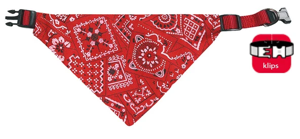 Karlıe Bandanalı Tasma 35-50cm Kırmızı ürün görseli