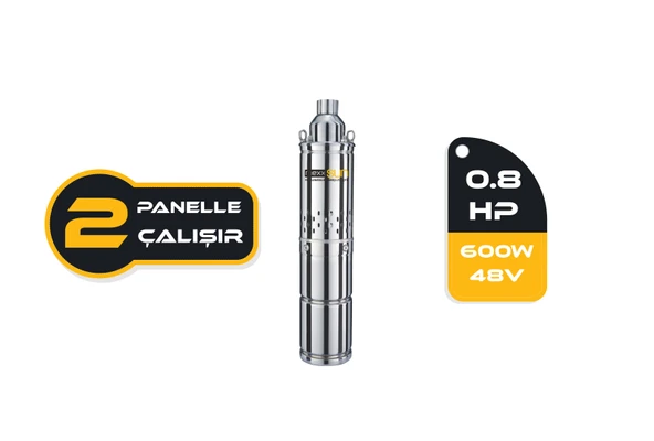 DC pompa 0,8Hp 600W (Screw Type) (4SS600-48N) ürün görseli 1