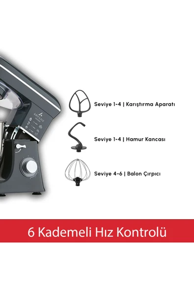 Power Chef XXL 10 Litre Stand Mikser - 4