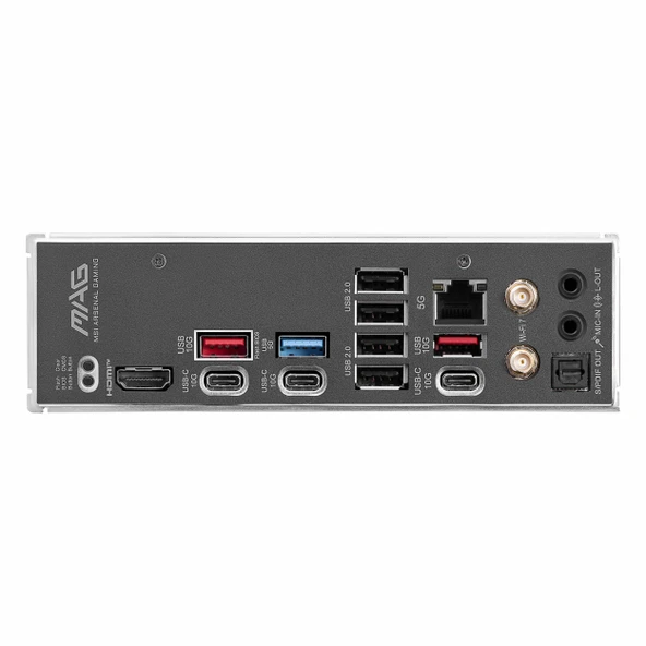 MSI MAG B850 Tomahawk Max WiFi DDR5 (8400MHz)OC M.2 HDMI/USB-C PCIe 5.0 AM5 ATX Anakart - Resim 4