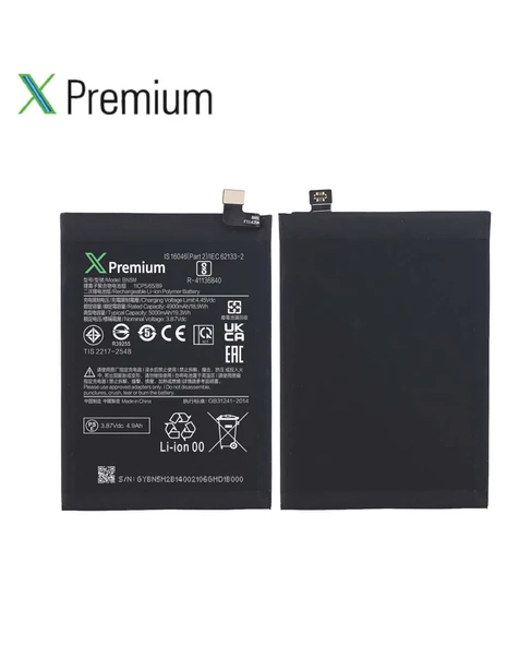 Xpremium Xiaomi Redmi Note 12 4G (BN5M) Batarya – 4900 mAh Süper Yüksek Kapasiteli Güçlendirilmiş Pil - 3