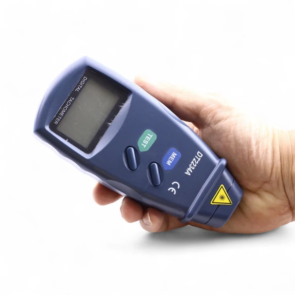 Dijital Lazer Takometre Motor Sanayi Tipi Makine Hassas Devir Ölçer RPM Metre El Tipi Ölçüm Cihazı - Resim 5