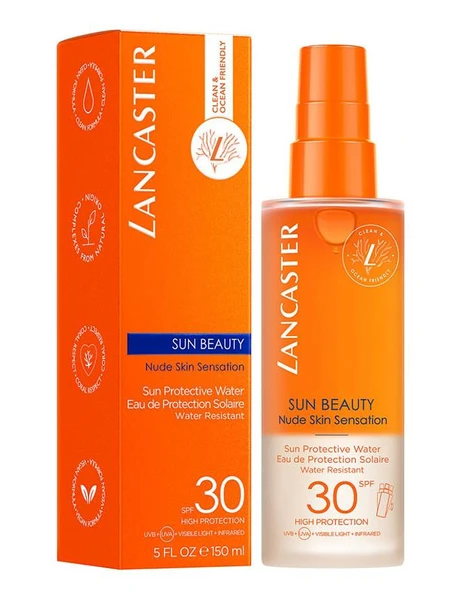 Lancaster Sun Beauty Sun Protective Water Spf 30 150 Ml Vücut için Güneş Koruyucu Su - 2