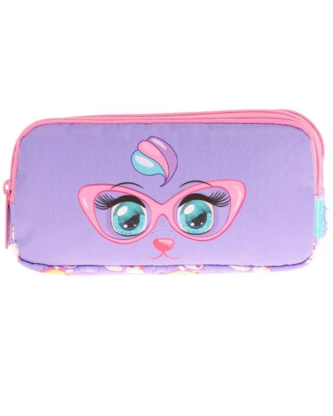 Kaukko Kids 3 Bölmeli Kalem Çantası Toys Cat L8236 ürün görseli