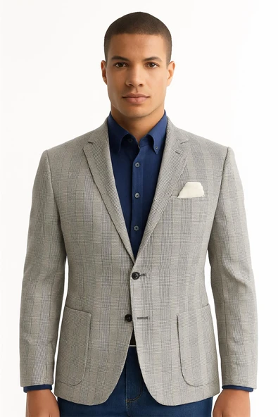 Erkek Tek Ceket Slim Fit - 2