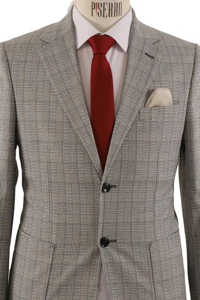 Erkek Tek Ceket Slim Fit - 4