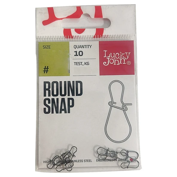 Lucky John 5113 Round Snap 10 Adet Suni Yem Klipsi  #003 12kg ürün görseli