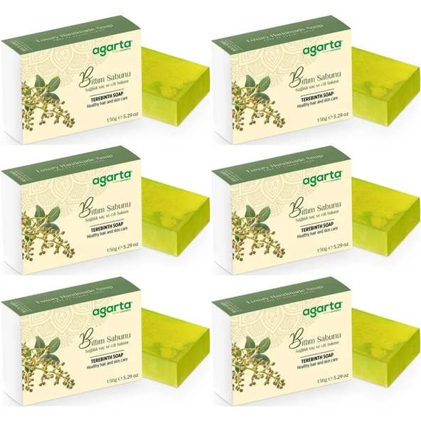 Agarta El Yapımı Doğal Sabun 150GR Bıttım (6 Lı Set) - 1