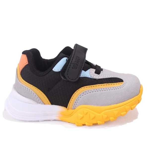 Vicco Surf 346B25K253 Siyah Ortopedik  Günlük Erkek Çocuk Spor Ayakkabı - Resim 2