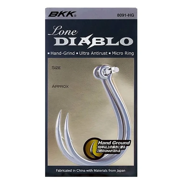 BKK Lone Diablo Single Olta İğnesi  1 No 37 LB 8 Adet - Resim 2