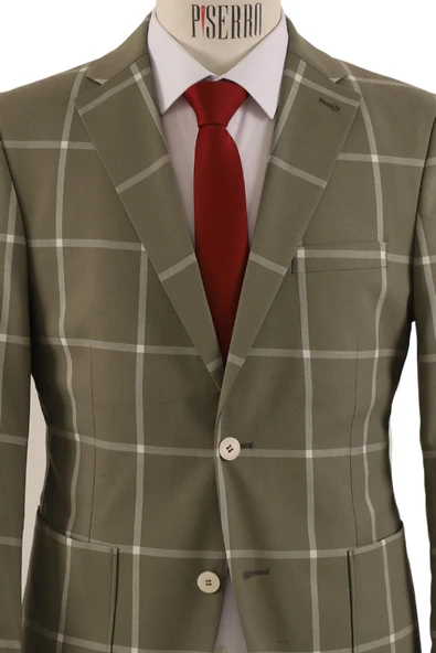 Slim Fit Erkek Tek Ceket - 4