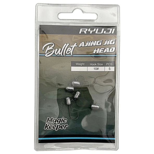 Ryuji Bullet Ajing 5 Adet LRF Jig Head  1.3gr 10no ürün görseli 1