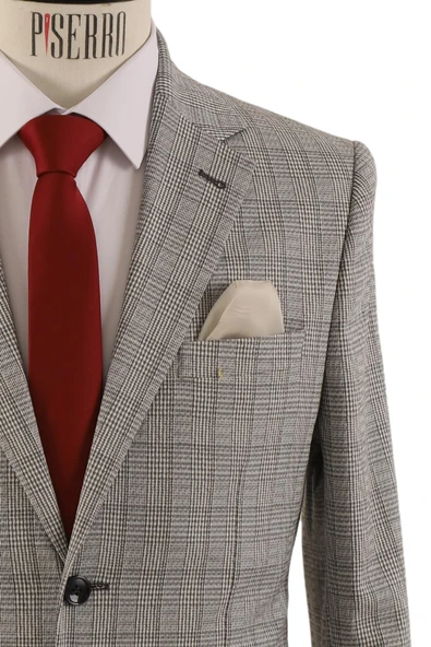 Erkek Tek Ceket Slim Fit - 5