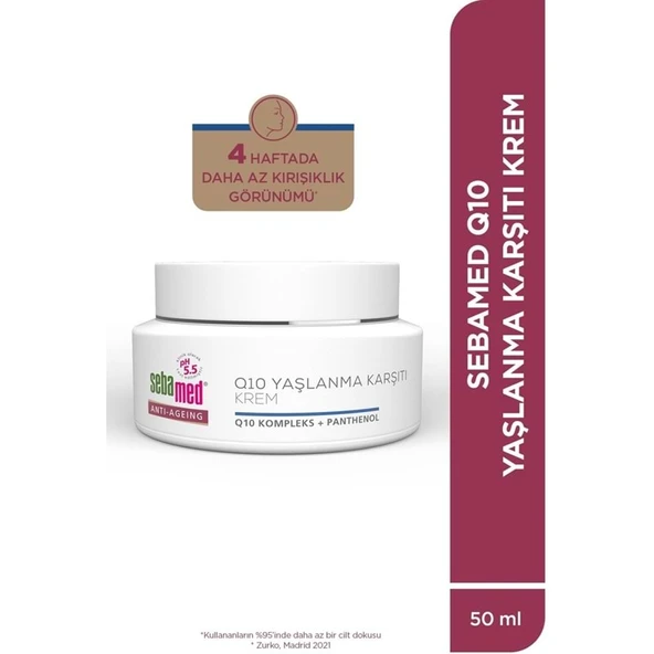 Sebamed Q10 Yaşlanma ve Kırışıklık Karşıtı Koruyucu Anti-Age Krem 50ML (6 Lı Set) - 4