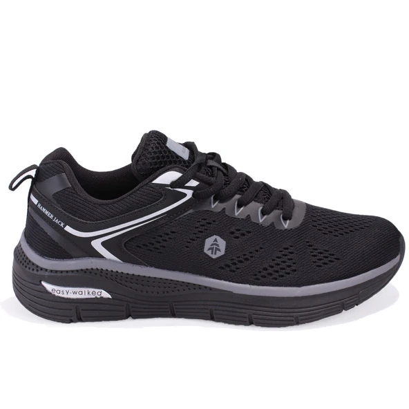 Hammer Jack 10123380 Polina Siyah Ortopedik Günlük Erkek Spor Ayakkabı - Resim 2