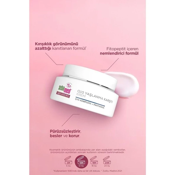 Sebamed Q10 Yaşlanma ve Kırışıklık Karşıtı Koruyucu Anti-Age Krem 50ML (6 Lı Set) - 5