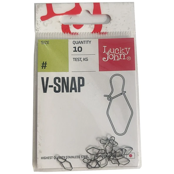 Lucky John 5115 V-Snap 10 Adet Suni Yem Klipsi  #1 10kg ürün görseli