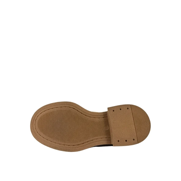 Albini 26101906S Taba Süet Deri Kadın Loafer Ayakkabı - Resim 3