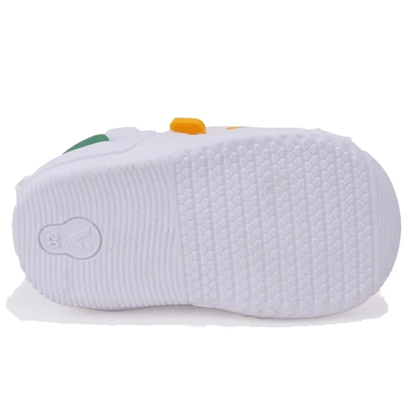 Vicco Forum 950E25K261 Beyaz Yeşil Ortopedik Erkek Bebe Spor Ayakkabı - Resim 4