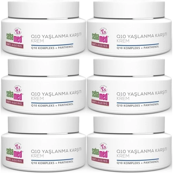 Sebamed Q10 Yaşlanma ve Kırışıklık Karşıtı Koruyucu Anti-Age Krem 50ML (6 Lı Set) - 1