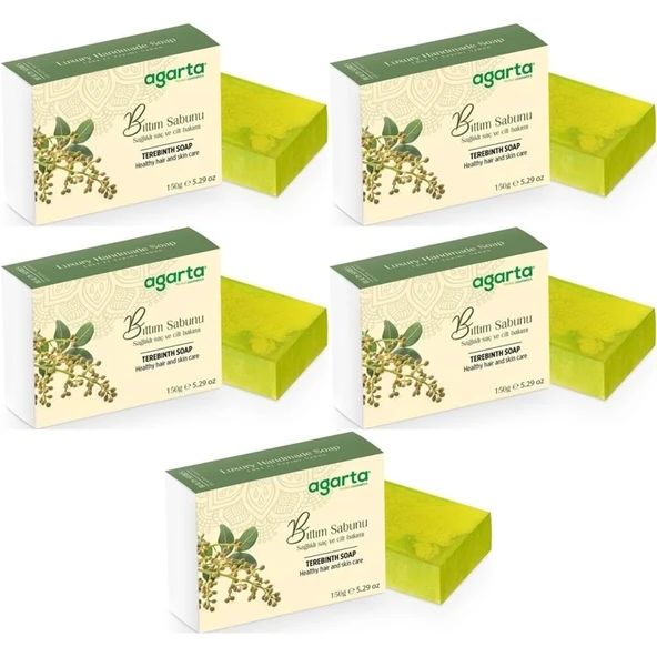 Agarta El Yapımı Doğal Sabun 150GR Bıttım (5 Li Set) ürün görseli
