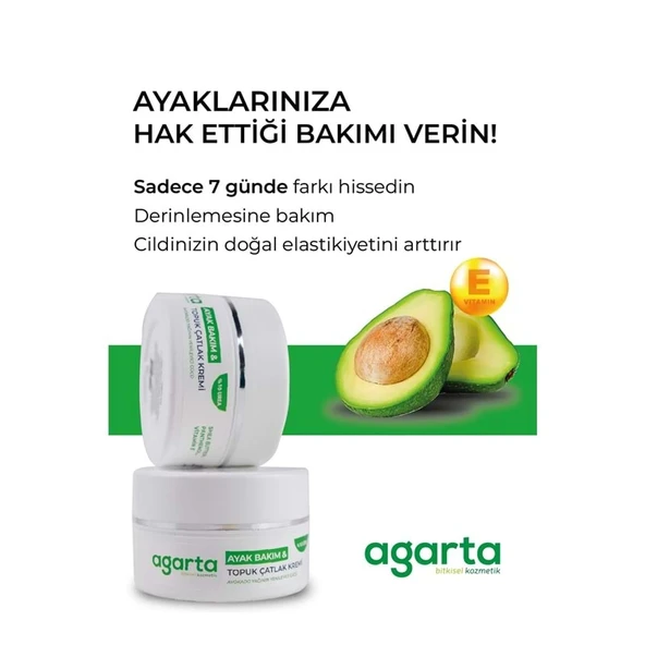 Agarta Ayak ve Topuk Çatlak Bakım Kremi 100ML (3 Lü Set) - Resim 6