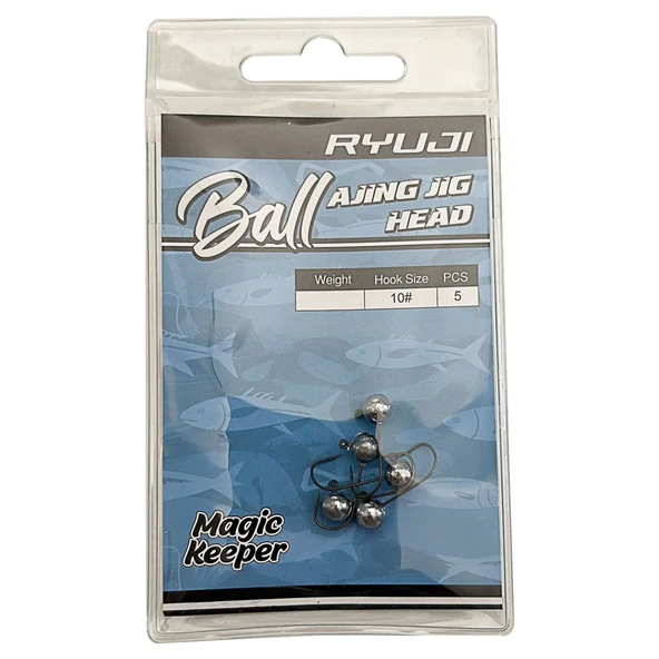 Ryuji Ball Ajing 5 Adet LRF Jig Head  1.5gr 10no ürün görseli