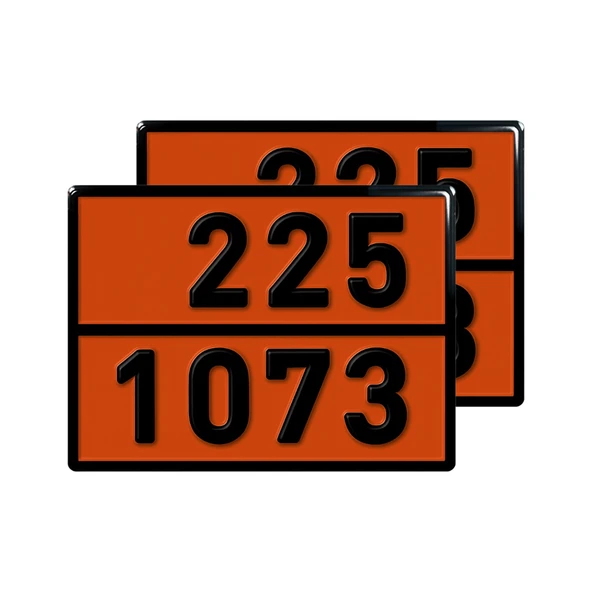 Metal 40x30 cm Levha (1 Çift) 225-1073 Likit Oksijen Soğutulmuş Sıvı Taşımacılık Tehlikeli Madde ürün görseli