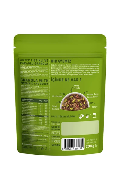 Fellas Granola - Antep Fıstığı & Kakao 200g - 3