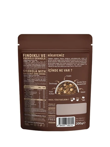 Fellas Granola 3'lü Mix Paket - Yaban Mersinli 200g + Fındık & Kakao 200g + Antep Fıstıklı 200g - 4