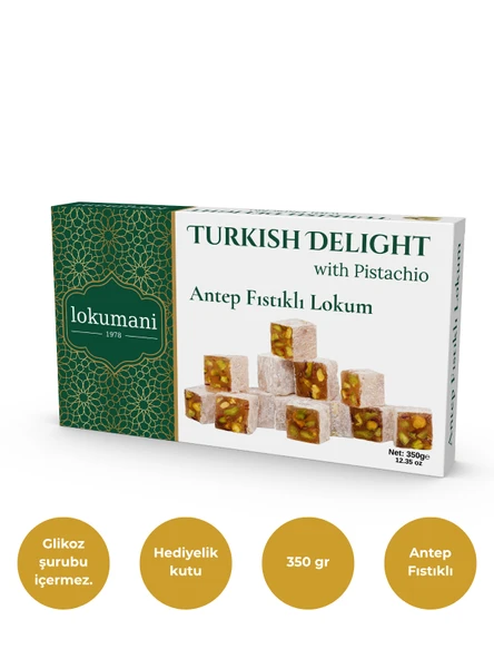 Antep Fıstıklı Lokum 350 Gr - 1