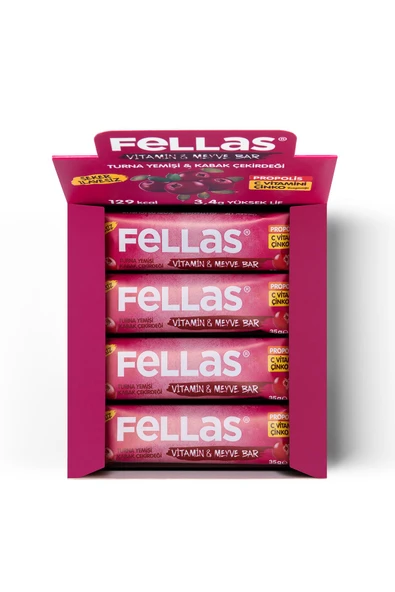 Vitamin & Meyve Bar - Turna Yemişi ve Kabak Çekirdeği 35g x 12 Adet - 4
