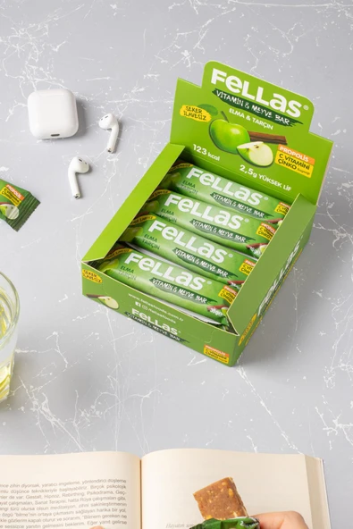 Vitamin & Meyve Bar - Elmalı ve Tarçınlı 35g x 12 Adet - Resim 2