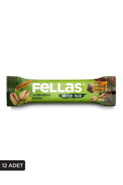 Meyve Bar - Antep Fıstıklı ve Kakaolu 40g x 12 Adet ürün görseli 1
