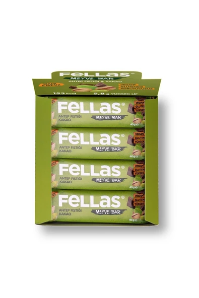 Meyve Bar - Antep Fıstıklı ve Kakaolu 40g x 12 Adet - Resim 4
