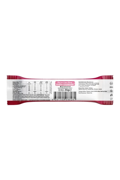 Vitamin & Meyve Bar - Turna Yemişi ve Kabak Çekirdeği 35g x 12 Adet - 3