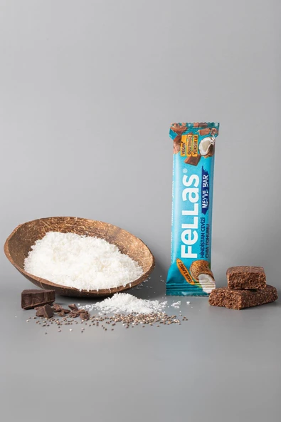 Meyve Bar - Chialı ve Hindistan Cevizli 40g x 12 Adet - 2