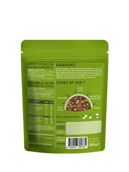 Fellas Granola 3'lü Mix Paket - Yaban Mersinli 200g + Fındık & Kakao 200g + Antep Fıstıklı 200g - 2