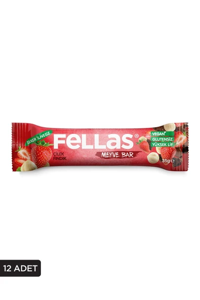 Meyve Bar - Çilekli ve Fındıklı 35g x 12 Adet - 1