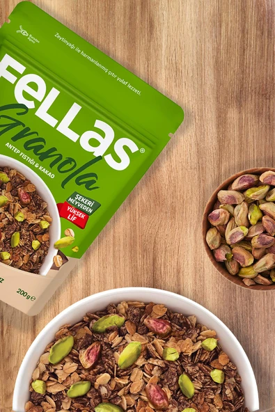 Fellas Granola - Antep Fıstığı & Kakao 200g - 2