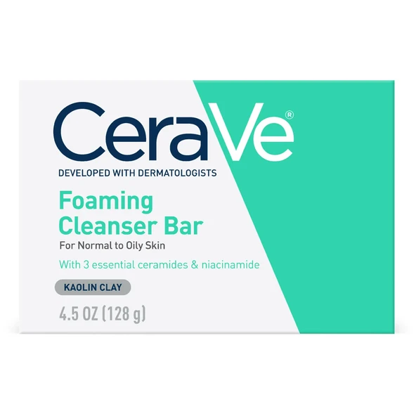 CeraVe Normal ve Yağlı Ciltler için Köpüren Kalıp Sabun 128 GR ürün görseli