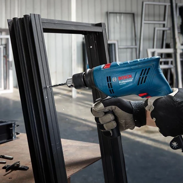 Bosch GSB 600 Darbeli Matkap + 100 Parça Aksesuar Seti - 5