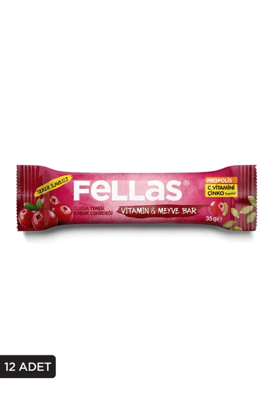 Vitamin & Meyve Bar - Turna Yemişi ve Kabak Çekirdeği 35g x 12 Adet - 1