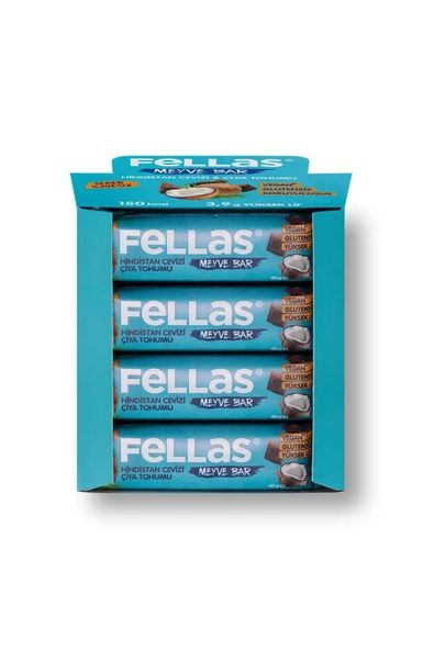 Meyve Bar - Chialı ve Hindistan Cevizli 40g x 12 Adet - 4
