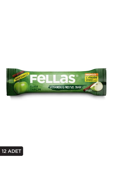 Vitamin & Meyve Bar - Elmalı ve Tarçınlı 35g x 12 Adet ürün görseli