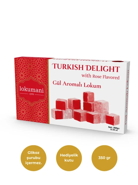 Gül Aromalı Lokum 350 Gr - 1