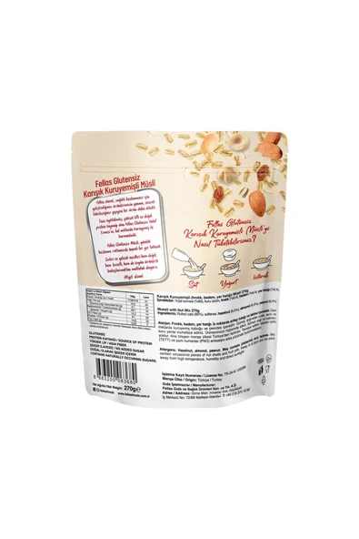 Glutensiz Müsli - Karışık Kuruyemişli 270g - 2