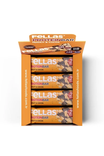 Protein Bar - Yer Fıstıklı ve Kakaolu 32g x 12 Adet - 4